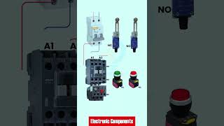 Connecting Limit Switches Push Buttons and contactor in ControlSystems🔥electrician electricianlife [upl. by Ainolloppa]