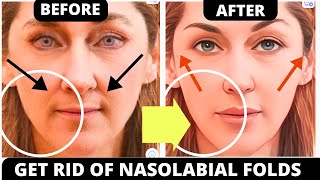 🛑 LIFT SMILE LINES NASOLABIAL FOLDS WITH FACE YOGA  JOWLS EYES REJUVENATION ANTIAGING [upl. by Haerb]