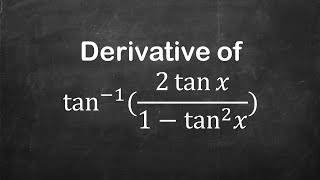 How to find derivative of arctan2tan x1  tan2 x  Derivative of Trigonometric Functions [upl. by Mure]