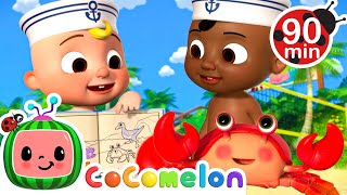 A Sailor Went to Sea  Animals Treasure Map  CoComelon  Nursery Rhymes for Babies [upl. by Chipman]