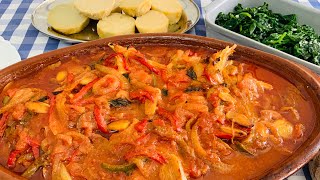 Bacalhau de Cebolada no Forno …Receita Rápida Simples e Deliciosa [upl. by Nevur]