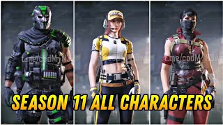 Codm Season 11 All Characters 2022  Season 11 Characters Cod mobile 2022 [upl. by Strander]