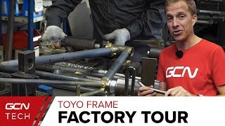 Making A Hand Built Steel Bike  Toyo Frame Factory Tour [upl. by Capriola698]