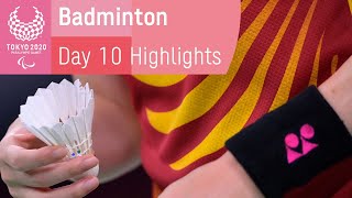 Badminton Highlights  Day 10  Tokyo 2020 Paralympic Games [upl. by Ennayram]