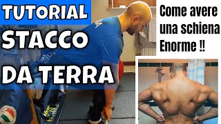 COME FARE LO STACCO DA TERRA REGULAR  DEADLIFT [upl. by Gerda]