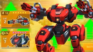 Mech Arena Buffed Minigun amp Bastion Gameplay  How Powerful Are They Now [upl. by Yeleak]