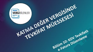 KDV TEVKİFATI BÖLÜM 10 KDV Tevkifatlı eFatura Düzenleme [upl. by Kcorb]