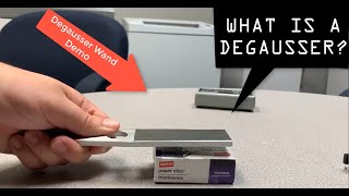 What is a degausser Magnetic Wand Demo [upl. by Annaitat]