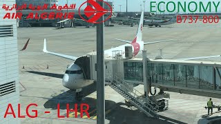 Air Algerie Economy Class  Algiers  London  B737800  Trip Report [upl. by Maggee]