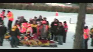 Eganville Bonnechere Cup 2010 Snowmobile Oval Race Part 6 [upl. by Prentiss]