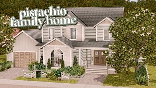 pistachio family home  the sims 3 speed build   cc links [upl. by Sheeran]