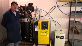 Our new Kaeser 5hp Rotary Screw Air Compressor [upl. by Gearhart]