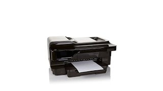 HP Officejet WideFormat Wireless Printer Copy Scan Fax [upl. by Llatsyrk]