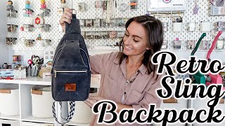 Making This Years Trendiest Bag Lets Make A Retro Sling Backpack From Kandou Patterns [upl. by Yerffoeg]