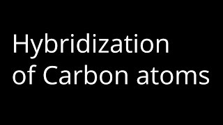 How to Identify the hybridization of Carbon Atoms [upl. by Sharl]