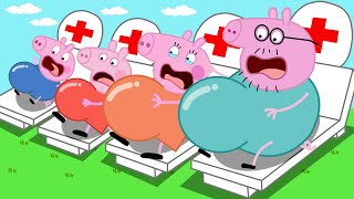 Peppa Pig George Mommy And Daddy Pig is Pregnant  Peppa Pig Funny Animation [upl. by Ahsenet]