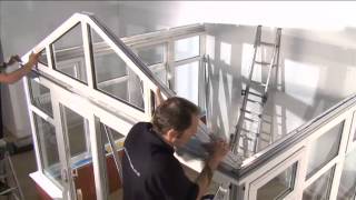 Gable End Conservatory Superstructure Installation [upl. by Lanrev]