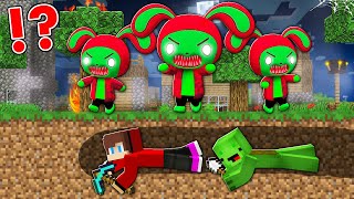 How Mikey and JJ ESCAPE From Creepy ZOMBIE RABBIT MAIZEN  Underground Kingdom  Minecraft Maizen [upl. by Aineg]