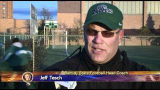 Bemidji State Football vs UMary Preview  Lakeland News Sports  October 19 2011m4v [upl. by Aidahs]