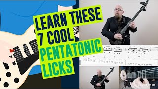 7 Pentatonic Guitar Licks Everyone Should Know [upl. by Norehc]