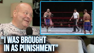 Butterbean On The Bart Gunn KO In WWE [upl. by Netniuq]