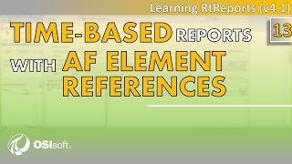 RtReports  Timebased Reports with AF Element Equipment References [upl. by Eiruam508]