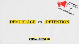 Demurrage and Detention  How Does It Works [upl. by Vernita]