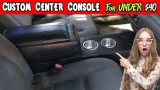 How To Build A Center Console On A Budget  40 Custom Console Challenge [upl. by Kcim]