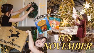 Its November 🎄💫 Christmas haul festive books amp decorating  Day In My Life Vlog [upl. by Allehc]