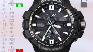 Tutoriel  Régler le fuseau horaire sur une GShock GWA1000 [upl. by Hamaso247]