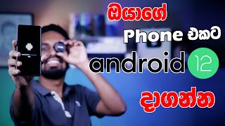 How to install android 12 on your Smartphone  ඔයාගේ Smartphone එකට Android 12 දාමු [upl. by Medina]