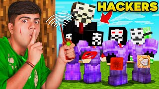 I SNUCK Into a HACKERS ONLY Server in Minecraft [upl. by Lemhar]