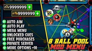 🚀TUTORIAL🚀 8 Ball Pool MOD MENU v5603 Gameplay  VIP Unlimited Money amp Long Line Anti Ban 2024 [upl. by Banyaz]