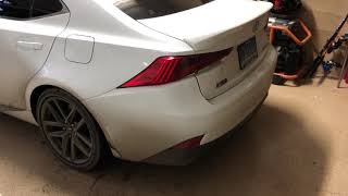 How to Replace Front Brake Pads  2017 Lexus IS 350 [upl. by Skip758]