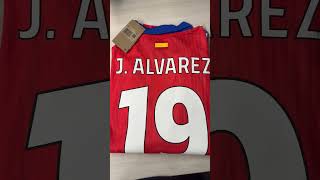 2425 Atletico Madrid home longsleeved Player Edition jersey No 19 Jalvarez [upl. by Gilberto]