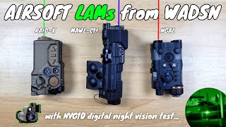 RAIDX Vs MAWLC1 VS NGAL ☄️ AIRSOFT LAMs from WADSN [upl. by Bluma]