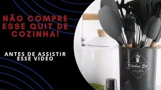 Jogo de Cozinha Kit C12 Peças de Silicone Utensílios e Copo Suporte para Cozinha vale apena [upl. by Tuinenga432]