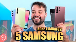 5 CELULARES SAMSUNG BONS e BARATOS para comprar em JUNHO de 2023 [upl. by Vharat]