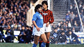 Did Maldini manage to stop Maradon  Maldini Maradona SerieA [upl. by Tisdale]