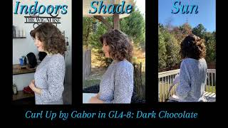 Curl Up by Gabor in Dark Chocolate GL48 Indoor Shade and Sun shorts Gabor myhairmail curls [upl. by Donica160]