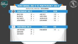 Hurstbridge 2nd XI v Montmorency 3rd XI [upl. by Lynnette892]