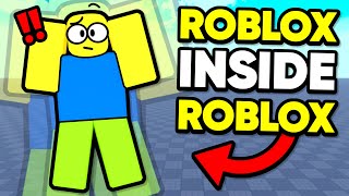 Making a Roblox Game inside a Roblox Game [upl. by Ayrolg440]