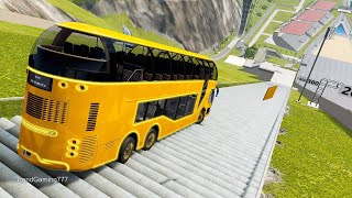 High Speed Traffic Car Long Jump  BeamNGDrive [upl. by Adnilim889]