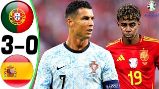 Portugal vs Spain 30  All Goals and Highlights  2024 [upl. by Lemuela]