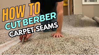 How To Cut a Berber Carpet Seam [upl. by Llovera]