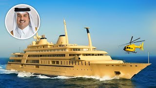 The Most Expensive Yacht Owned By Qatar Royal Family [upl. by Ludvig]