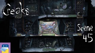 Creaks Scene 45 Walkthrough  Secret Room  Interactive Painting amp iOS Gameplay by Amanita Design [upl. by Kral424]