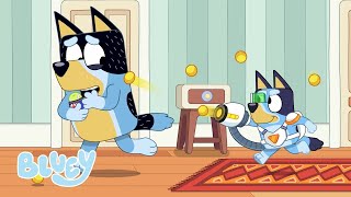 Bandits Best Moments 💙  Best Bluey Games to Play with Dad  Bluey [upl. by Nylyrehc]