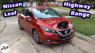 2022 Nissan Leaf – Range Test  Highway Efficiency [upl. by Alhahs389]