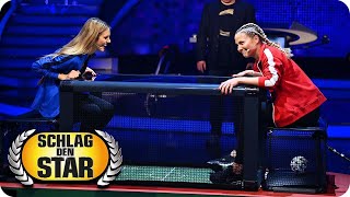 Sitzfußball  Viviane Geppert vs Valentina Pahde  Spiel 5  Schlag den Star [upl. by Yraccaz]